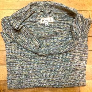 Philosophy Multicolor Cowl Neck Sweater Small